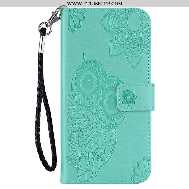 Etui Folio do Samsung Galaxy S23 5G Sowa Mandala I Smycz